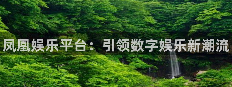 万向娱乐登陆：凤凰娱乐平台：引领数字娱乐新潮流