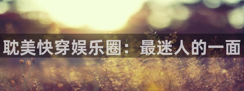 万向娱乐2平台：耽美快穿娱乐圈：最迷人的一面