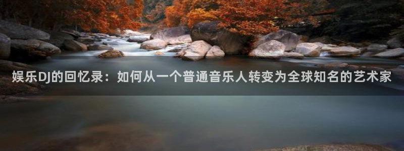 万向娱乐4平台：娱乐DJ的回忆录：如何从一个普通音乐人转变为全球知名的艺术家