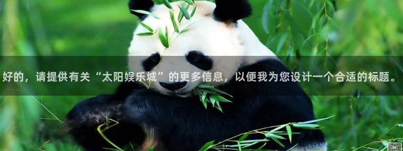 万向娱乐体育2官网入口：好的，请提供有关“太阳娱乐城”的更多信息，以便我为您设计一个合适的标题。